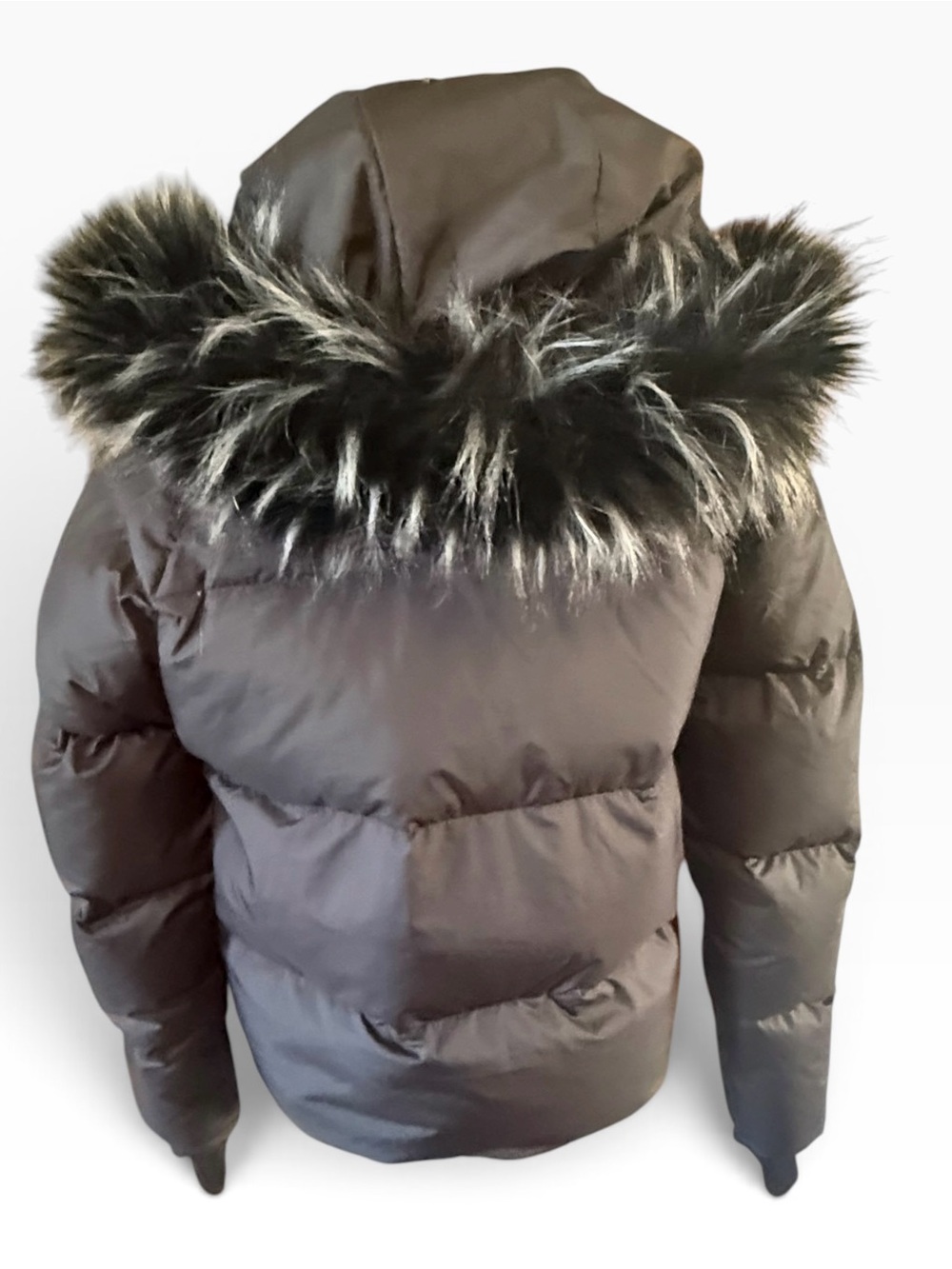 The North Face Black Down Puffer Faux Fur Hood Jacket M - Picture 6 of 13